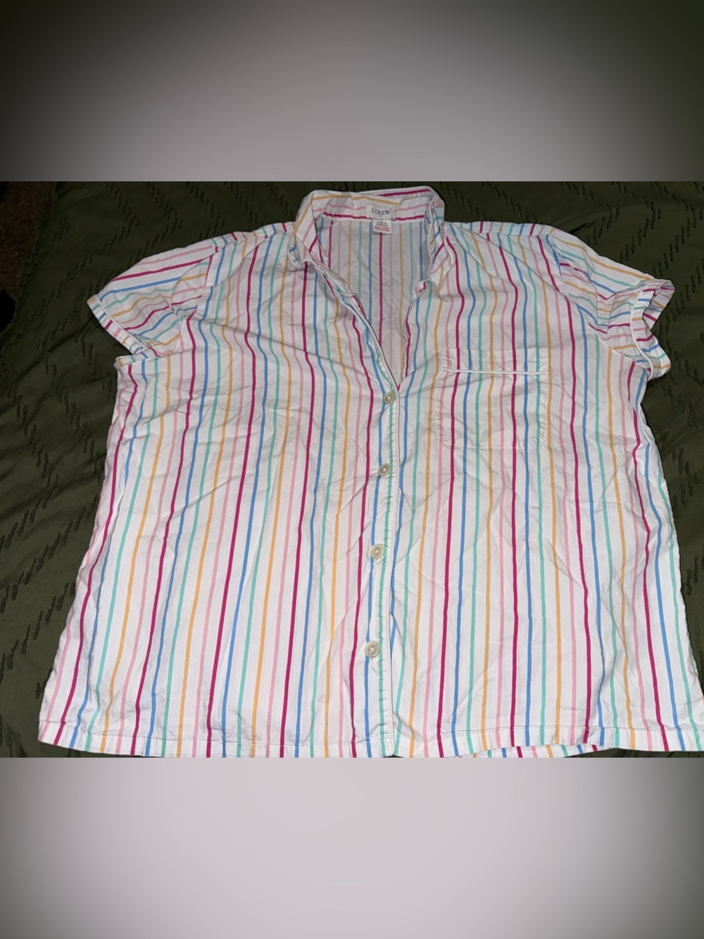J.Crew Colorful Striped Button Down - Picture 1 of 6